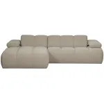 WOOOD Mojo Chaise Longue links bouclé beige melange